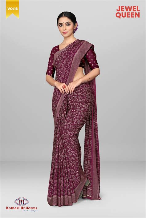 JQ5C - Uniform Sarees | Kothari Uniforms | Jewel Queen