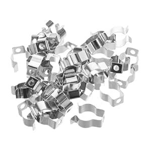 DECHOUS 100pcs Lamp Tube Clips Metal Holders for Secure Installation ...
