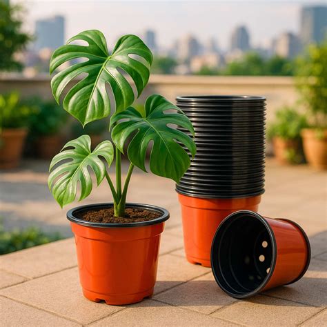 Thermoform Pot-4 Terracotta Color (Set of 20) (10cm) – Organicbazar