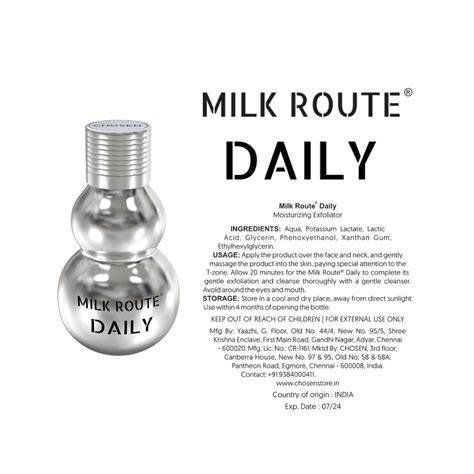 Get Milk Route Daily Lactic Acid Home Peel for dry skin – CHOSEN Store