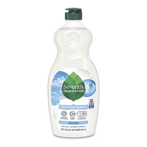 Seventh Generation Clean with Purpose Liquid Dish Soap, Free and Clear ...