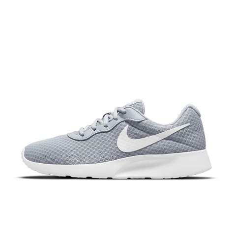Buy Nike Womens Tanjun Low-top Trainers, Wolf Grey/White-Barely Volt ...