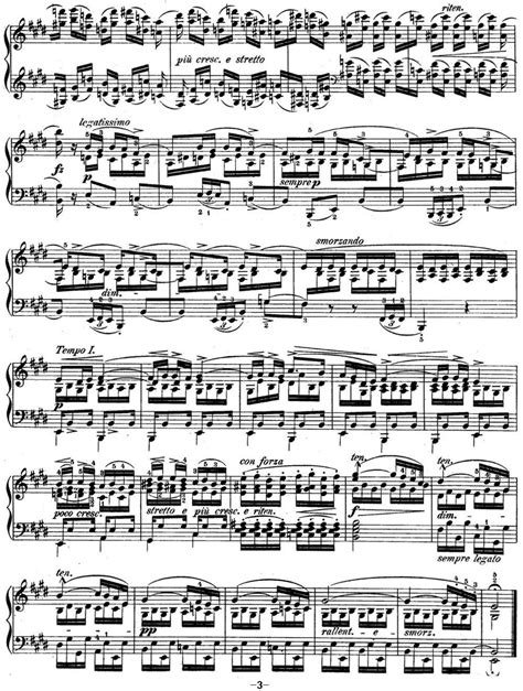肖邦练习曲3 Op.10 No.3 离别 E大调 E major Tristesse_钢琴谱_搜谱网