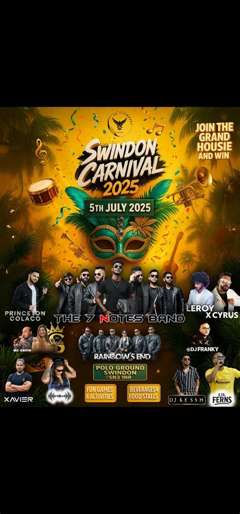 Swindon Carnival, Polo Ground, Swindon, 5 July 2025 | AllEvents
