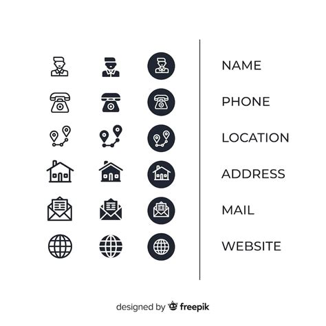 Kontakt symbole Bilder - Kostenloser Download auf Freepik
