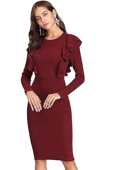 Buy ILLI LONDON Women's Bodycon Knee Length Dress at Amazon.in