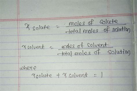 formula to find mole fraction - Brainly.in