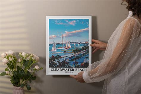Clearwater Beach Travel Posters - Clearwater Memorial Causeway Art ...