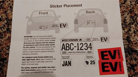 Wisconsin EV license plate sticker | MachEforum - Ford Mustang Mach-E ...