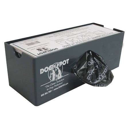Dogipot Bag Dispenser, Single Roll, Aluminum 1004-1 | Zoro