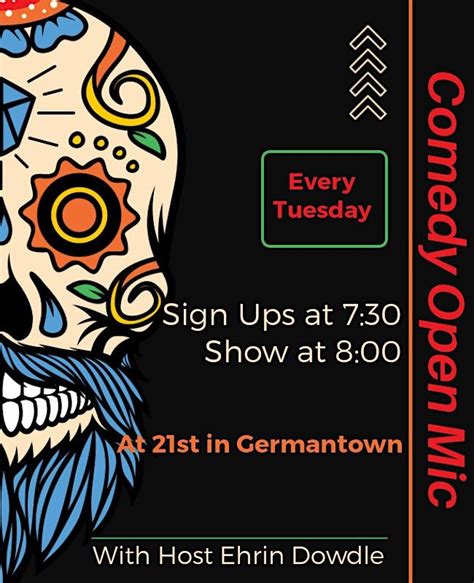 Comedy Open Mic Night, 21st in Germantown and Barrel Room at 21st ...