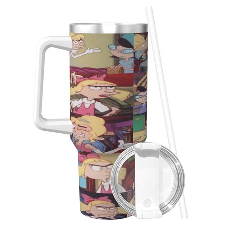 Hey Arnold Print Thermos Insulated Stainless Steel Hot/Cold Coffee Cup ...