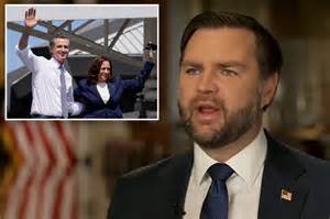 JD Vance predicts ‘dumbest’ of Gavin Newsom, Kamala Harris will win ...