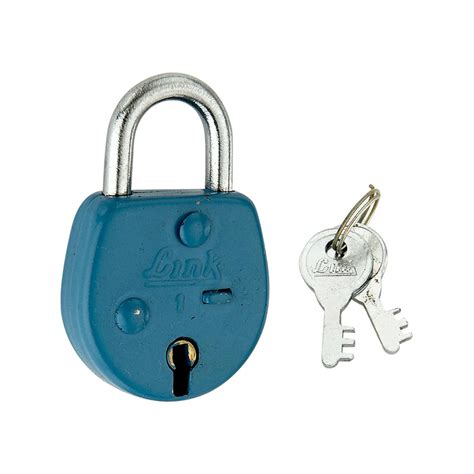 Link 24MM Junior Miniature Pack of 1 Coloured Padlock | Steel Body | B ...