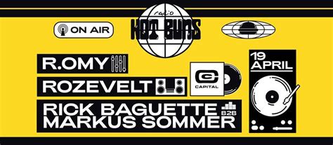 Radio Hot Buns w/ Markus Sommer, R.omy, Rozevelt & Rick Baguette, Club ...