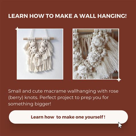 Image result for Small Macrame Wall Hanging Free Pattern