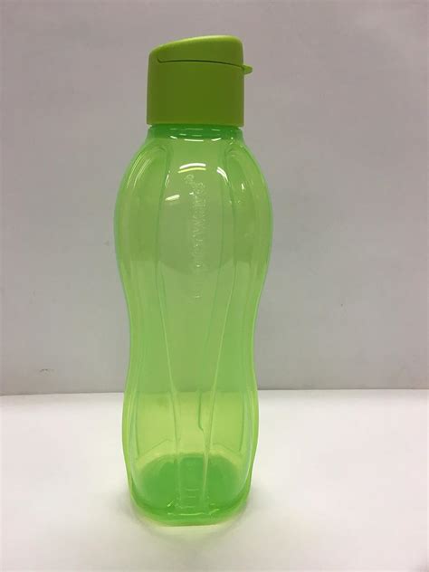 TUPPERWARE 1litre fliptop water bottle, 1piece, GREEN colour : Amazon ...