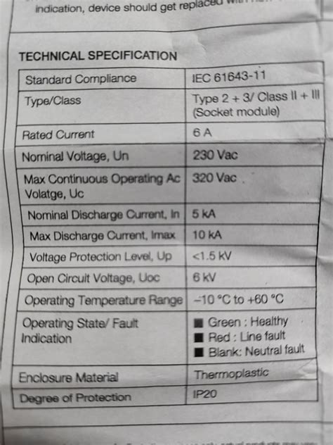 Havells Type 3 Surge Protection Adaptor