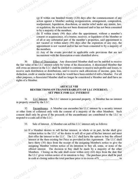 Illinois Sample Operating Agreement for Professional Limited Liability ...