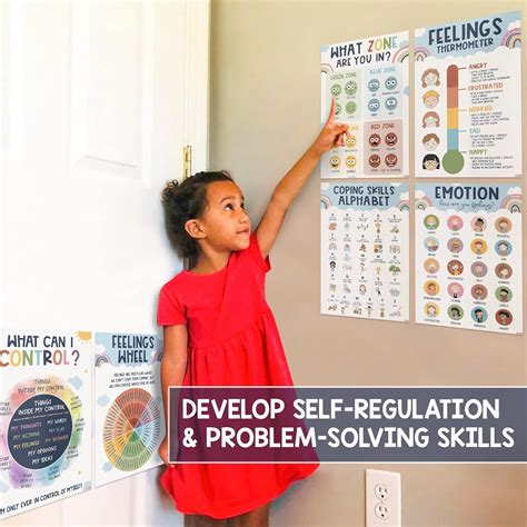 BEAWART 6 Boho Calming Corner Classroom Posters, Feelings India | Ubuy