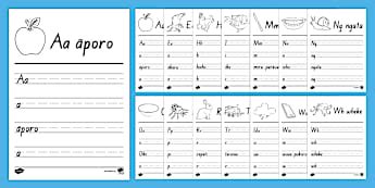 Māori Alphabet - Te Reo Māori Resources - Years 3 - 4 - NZ