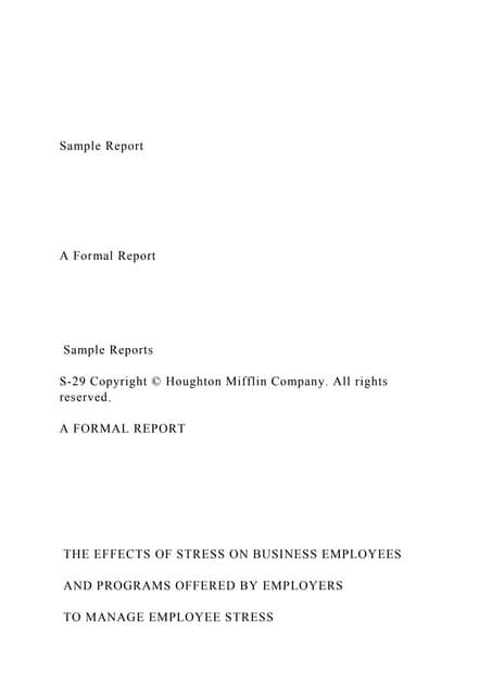 Sample of Formal Report Example 的图像结果