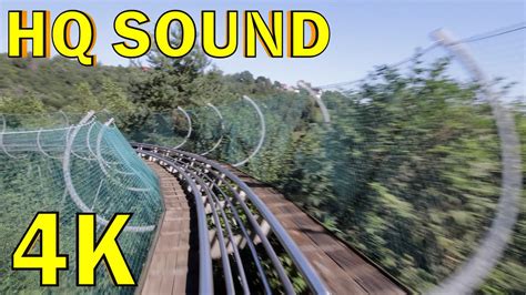 Альпийская горка - Тобоган. Яхрома. (4К, HQ sound) - YouTube