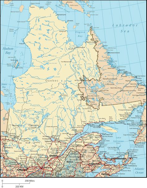 Image result for Northern Quebec Map