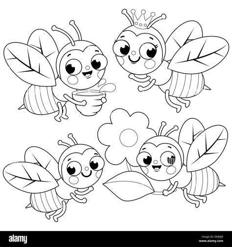 Cartoon Bees Coloring Pages [2025]