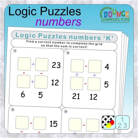 Image result for Number Logic Puzzles