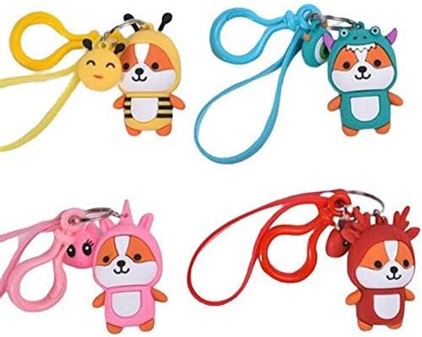 1SET/4PCS Cute Character Squirrel Keychain | 3D Pendants | Promotional ...