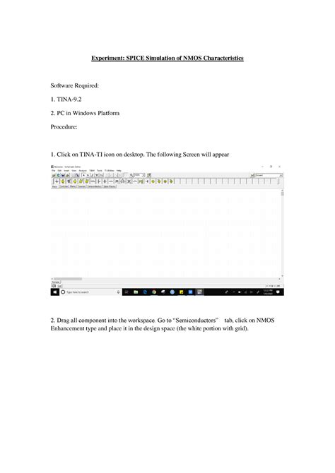 EXP-8-Spice manual - Experiment: SPICE Simulation of NMOS ...