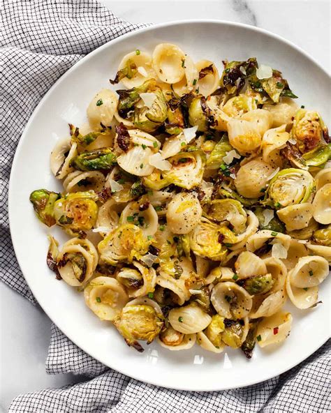 Roasted Brussels Sprout Pasta with Lemon & Garlic | Last Ingredient