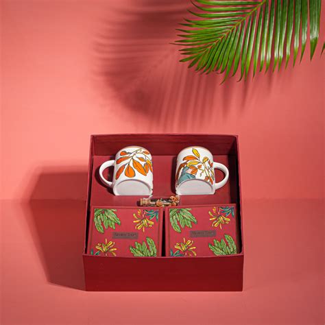 Coffee Mug+ Handpainted Terracotta Essence Diya – Almiro Tree