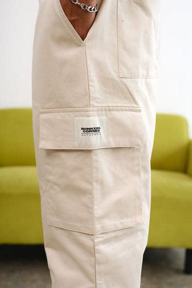 Buy Off White Cargo With Utility Pockets | BonkersCorner