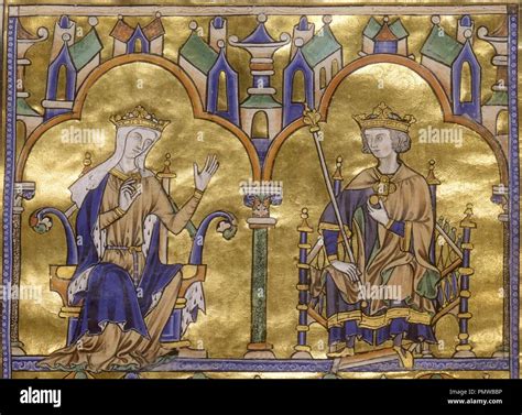 Blanche of Castile and King Louis IX of France Stock Photo - Alamy