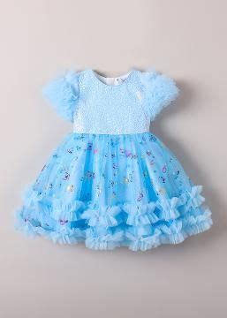 Shop Online Sequined Ruffle Party Dress at ₹629