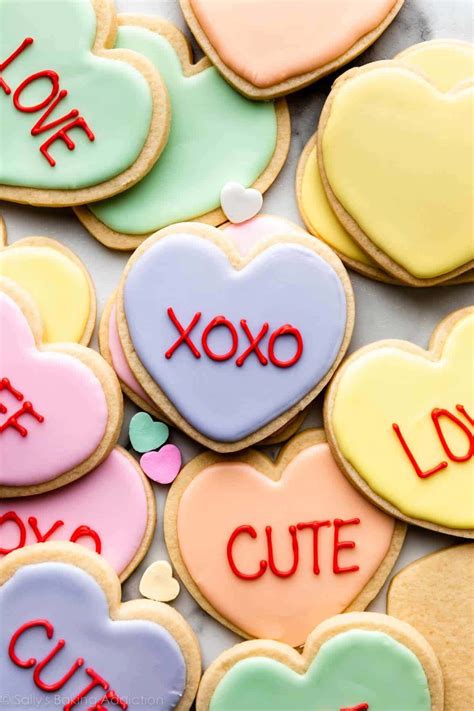 Download Cute Valentines Heart Cookies Picture | Wallpapers.com