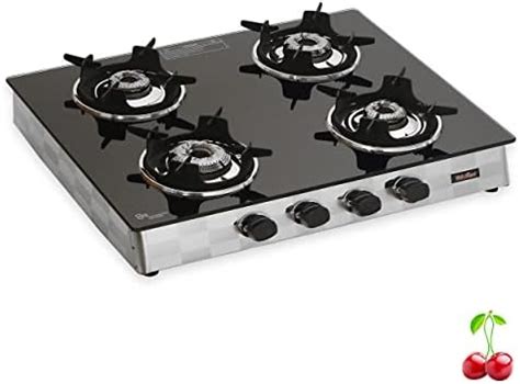Rich Flame Gas Stove 4 Burners | Tempered Glass, Stainless Steel Gas ...
