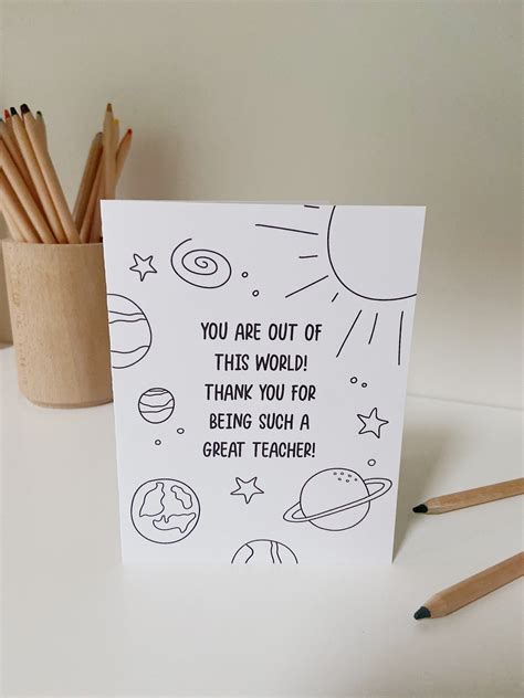 Teacher appreciation printable greeting card teacher thank you card ...