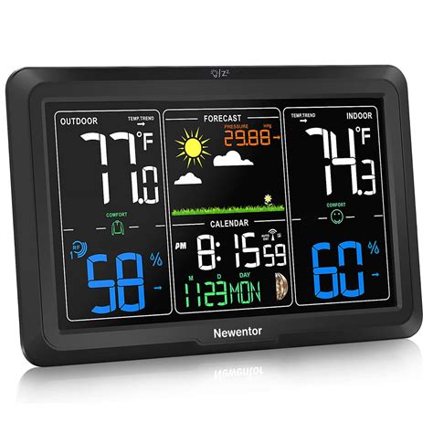 Snapklik.com : Newentor Weather Station Wireless Indoor Outdoor ...