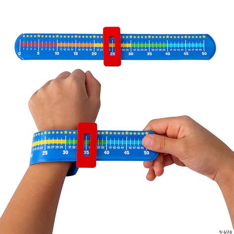 8 3/4" x 1 3/4" 50th Day of School Count to 50 Slap Bracelets - 24 Pc ...