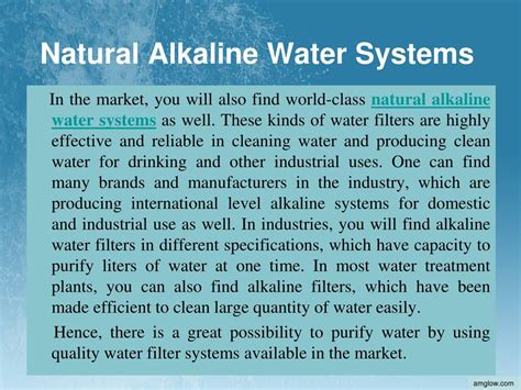 PPT - natural alkaline water systems PowerPoint Presentation, free ...