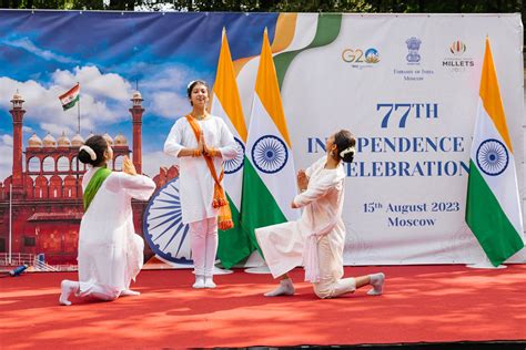 Indian embassy in Russia celebrates 77th Independence Day in Moscow