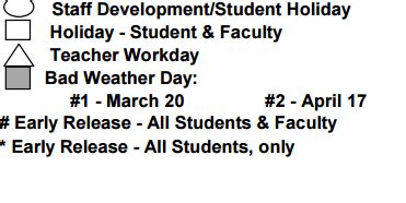 Boerne Middle School North - School District Instructional Calendar ...