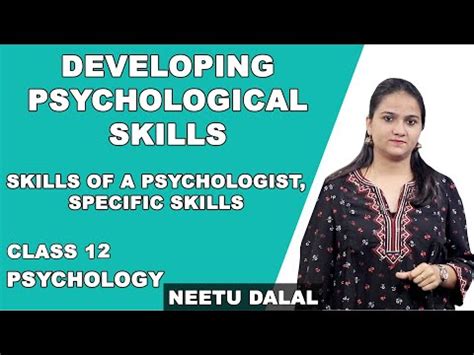 Summary: Developing Psychological Skills Video Lecture - Psychology ...