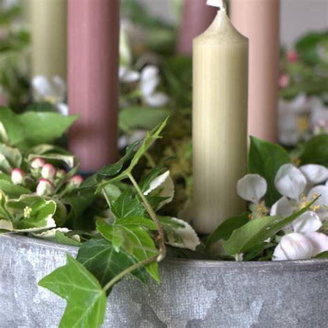 10 Short Dinner Candles | Pink And Green Mix By The Danes