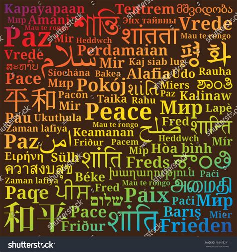 Peace In Different Languages List