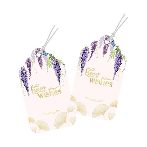 Luxe Personalized Gift Tags - Violet Elegance