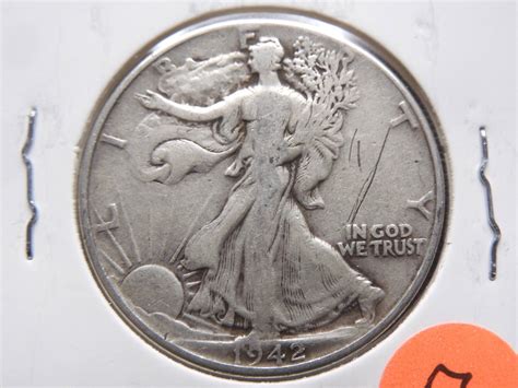 1942 Walking Liberty Half Dollar Auction